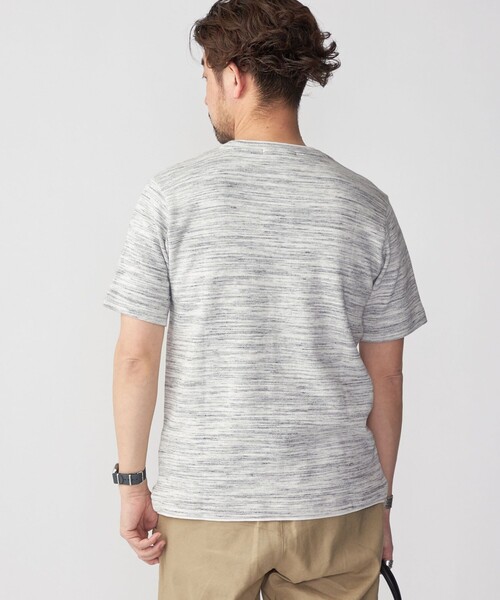 SHIPS(シップス)の「SHIPS: ワッフル フェイクレイヤード クルーネック Tシャツ(Tシャツ/カットソー・メンズ・ライトグレー/ネイビー/ダークグレー・SMALL/MEDIUM/LARGE/X-LARGE)」の11枚目の写真