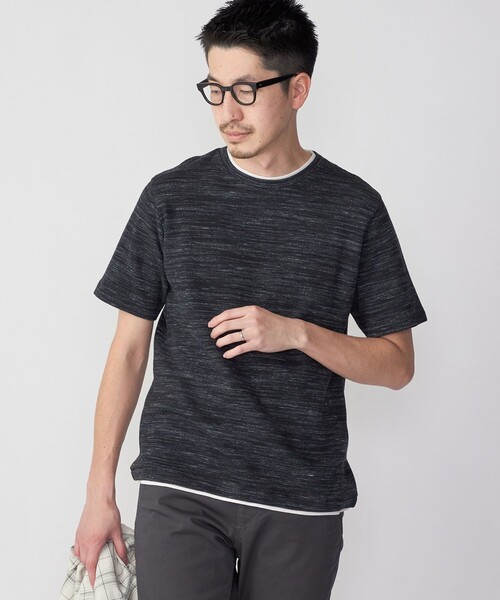 SHIPS(シップス)の「SHIPS: ワッフル フェイクレイヤード クルーネック Tシャツ(Tシャツ/カットソー・メンズ・ライトグレー/ネイビー/ダークグレー・SMALL/MEDIUM/LARGE/X-LARGE)」の17枚目の写真