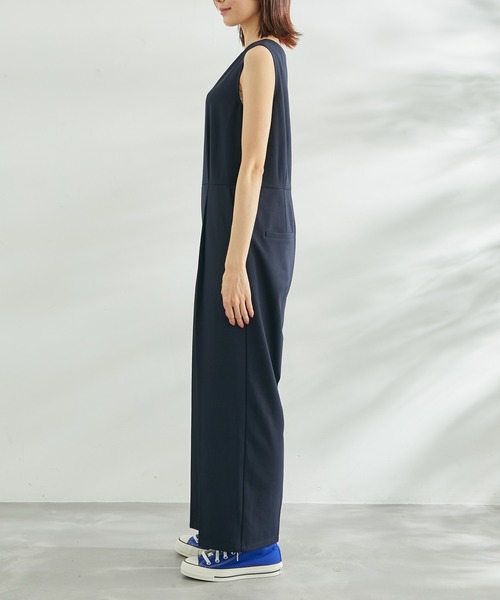 ROPE' PICNIC(ロペピクニック)の「麻調オールインワン(つなぎ/オールインワン・レディース・ベージュ/ネイビー・38)」の11枚目の写真