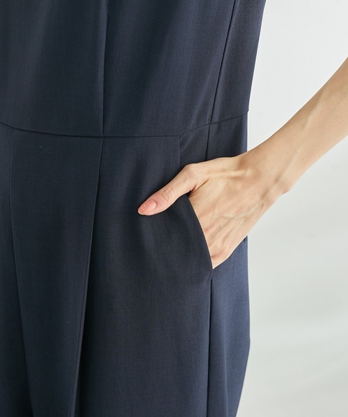 ROPE' PICNIC(ロペピクニック)の「麻調オールインワン(つなぎ/オールインワン・レディース・ベージュ/ネイビー・38)」の17枚目の写真