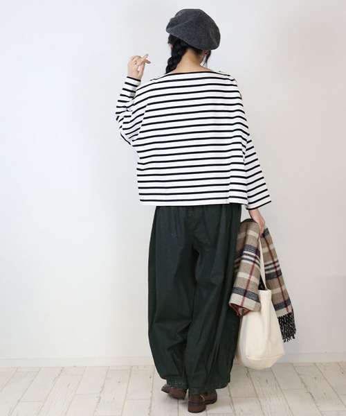 atONE(アットワン)の「atONE キュロットピエロデニム パンツ(デニムパンツ・レディース・ワンウォッシュ/ブルー・M/LL/3L/L/4L)」の14枚目の写真