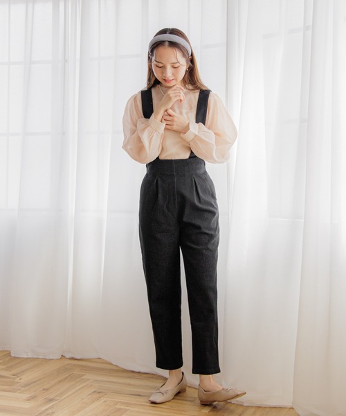 flower（フラワー）の「シアーリボンブラウス（シャツ/ブラウス・レディース・ピンク/アイボリー・FREE）」の4枚目の写真