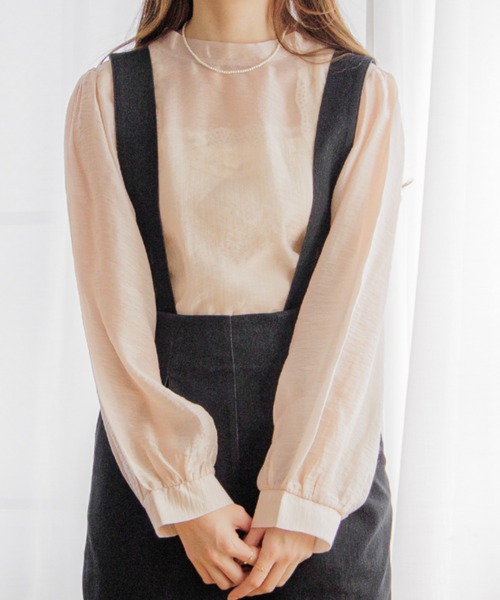 flower（フラワー）の「シアーリボンブラウス（シャツ/ブラウス・レディース・ピンク/アイボリー・FREE）」の6枚目の写真