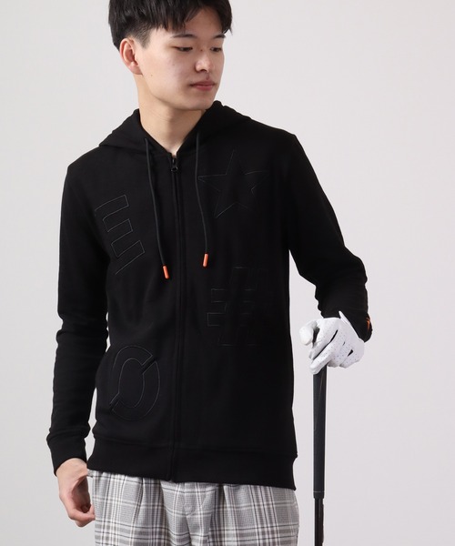 FUNALIVE(ファンアライブ)の「EVOLUTION GOLF ロゴ刺繍パーカー(パーカー・メンズ・ブラック/ホワイト/グレー・M/XL/L)」の3枚目の写真