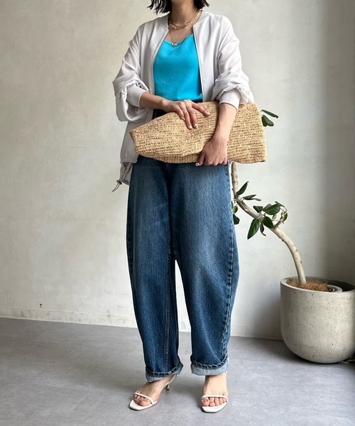 DouDou（ドゥドゥ）の「袖シャーリングジョーゼットブルゾン（ブルゾン・レディース・ライトグレー/チャコールグレー/オフホワイト/ブラック・FREE）」の18枚目の写真