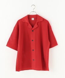 EDIFICE | スポンディッシュ リラックス ニット オープンカラー 半袖シャツ(シャツ/ブラウス)