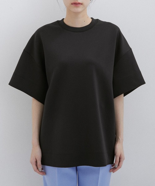 ADAM ET ROPE'（アダムエロペ）の「【サステナブル】ダンボールBIG-Tシャツ（Tシャツ/カットソー・レディース・ブラック/キナリ/サックスブルー・FREE）」の13枚目の写真