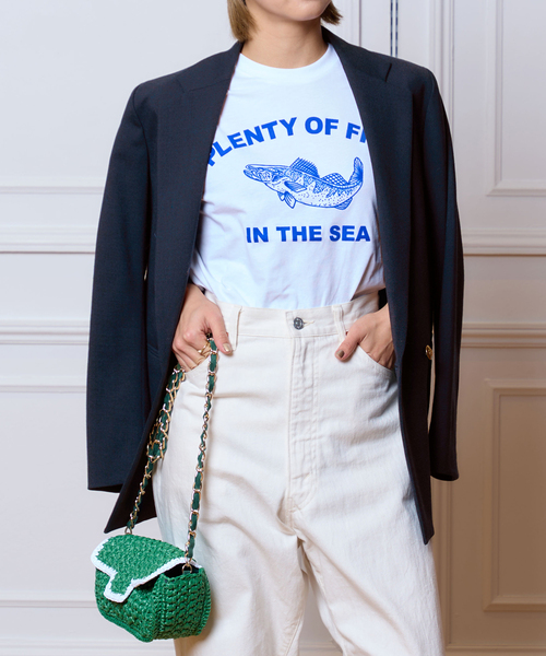 ROSEanna(ローズアンナ)の「【ROSEANNA/ローズアンナ】FISH Tシャツ(Tシャツ/カットソー・レディース・ホワイト・SMALL)」の7枚目の写真