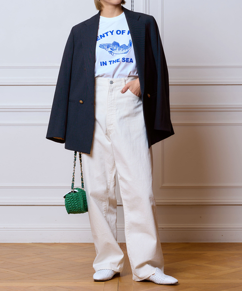 ROSEanna(ローズアンナ)の「【ROSEANNA/ローズアンナ】FISH Tシャツ(Tシャツ/カットソー・レディース・ホワイト・SMALL)」の8枚目の写真