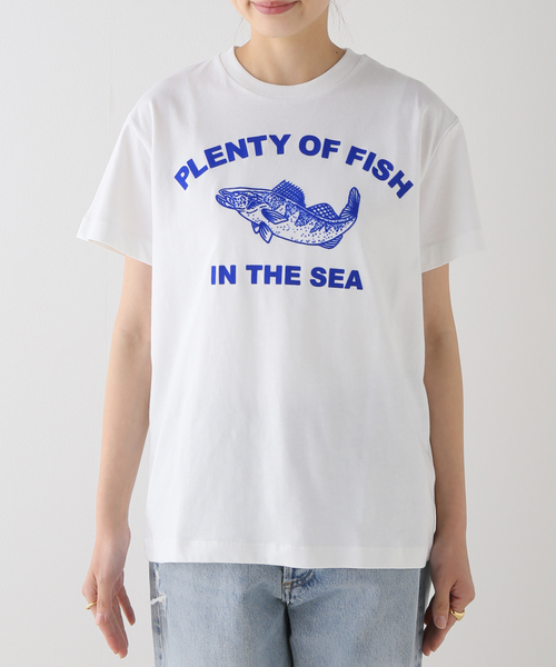 ROSEanna(ローズアンナ)の「【ROSEANNA/ローズアンナ】FISH Tシャツ(Tシャツ/カットソー・レディース・ホワイト・SMALL)」の9枚目の写真