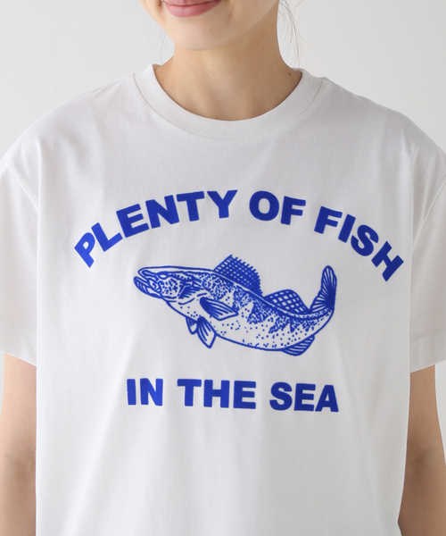 ROSEanna(ローズアンナ)の「【ROSEANNA/ローズアンナ】FISH Tシャツ(Tシャツ/カットソー・レディース・ホワイト・SMALL)」の12枚目の写真