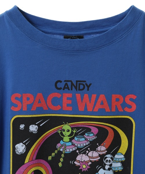 Candy Stripper（キャンディストリッパー）の「SPACE WARS Tシャツ（Tシャツ/カットソー・レディース・ブラック/オフホワイト/ブルー/パープル・2/3/4）」の12枚目の写真