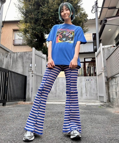 Candy Stripper（キャンディストリッパー）の「SPACE WARS Tシャツ（Tシャツ/カットソー・レディース・ブラック/オフホワイト/ブルー/パープル・2/3/4）」の8枚目の写真