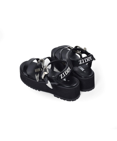 ZIDDY（ジディ）の「【 ニコ☆プチ 掲載 】バックル付きサンダル(21~24cm)（サンダル・キッズ・ブラック・23/24/22/21）」の9枚目の写真