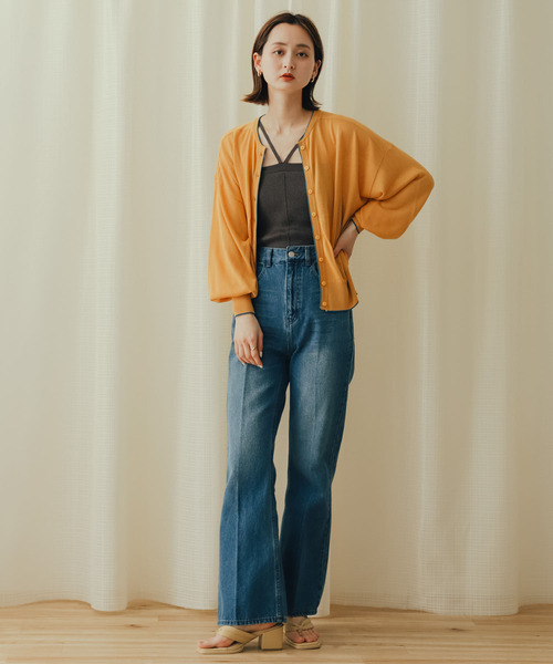 SENSE OF PLACE by URBAN RESEARCH（センスオブプレイスバイアーバンリサーチ）の「ホルターネックニットキャミソール（キャミソール・レディース・チャコールグレー/ライトブルー/ベージュ・ONE）」の13枚目の写真