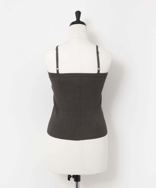 SENSE OF PLACE by URBAN RESEARCH（センスオブプレイスバイアーバンリサーチ）の「ホルターネックニットキャミソール（キャミソール・レディース・チャコールグレー/ライトブルー/ベージュ・ONE）」の21枚目の写真