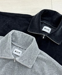 KIIT キート / HIGH NECK ZIP UP PULLOVER ハイネックジップアップベロアプルオーバースウェット（セットアップ） ハーフジップトレーナー / KIP-T59-002
