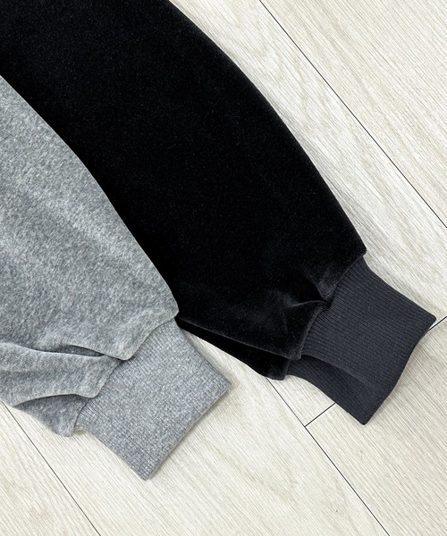 KIIT(キート)の「KIIT キート / HIGH NECK ZIP UP PULLOVER ハイネックジップアップベロアプルオーバースウェット(セットアップ) ハーフジップトレーナー / KIP-T59-002(その他トップス・メンズ・ミックスグレー/チャコール・2/3)」の7枚目の写真