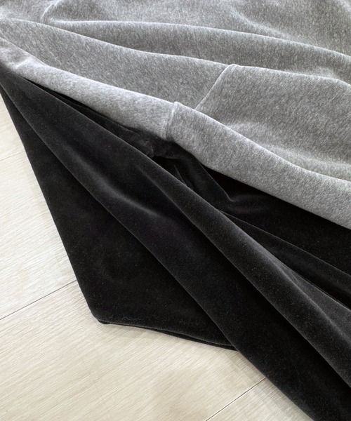 KIIT(キート)の「KIIT キート / HIGH NECK ZIP UP PULLOVER ハイネックジップアップベロアプルオーバースウェット(セットアップ) ハーフジップトレーナー / KIP-T59-002(その他トップス・メンズ・ミックスグレー/チャコール・2/3)」の8枚目の写真