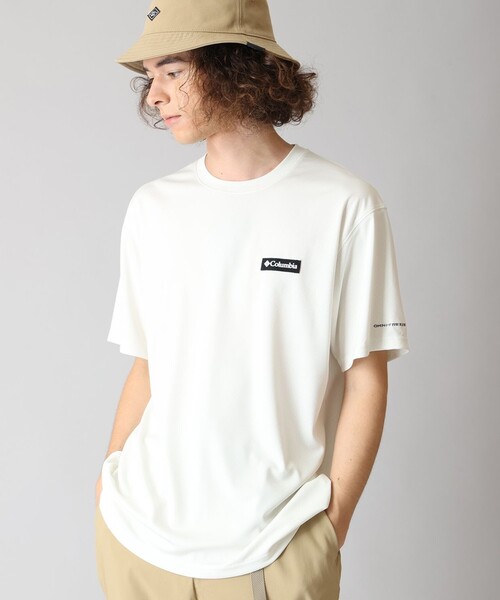 Columbia(コロンビア)の「UVカット Columbia/ レイク アローヘッド ショートスリーブティー /コロンビア(Tシャツ/カットソー・メンズ・ブラック/ベージュ/グレー/グリーン/ホワイト/タン/ライトグレー/モスグリーン/ブラウン/ブルー系その他/パープル/ホワイト系その他/ブラック系その他/ダークブルー/ブラウン系その他・XL/S/M/L)」の4枚目の写真