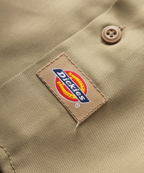 Dickies（ディッキーズ）の「【Dickies/ディッキーズ】ワンポイントロゴ ビッグシルエット ロングスリーブ ワークシャツ/長袖シャツ/オーバーサイズ（シャツ/ブラウス・メンズ・ベージュ/ネイビー/チャコールグレー/ダークグリーン/スカイブルー/ブラック・L/XL/M）」の12枚目の写真