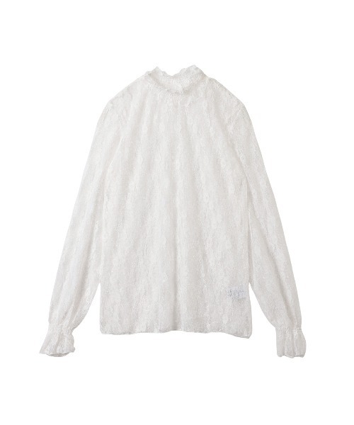 Miniministore（ミニミニストア）の「レース ハイネックインナー（シャツ/ブラウス・レディース・ベージュ/ブラック/ホワイト・FREE）」の17枚目の写真