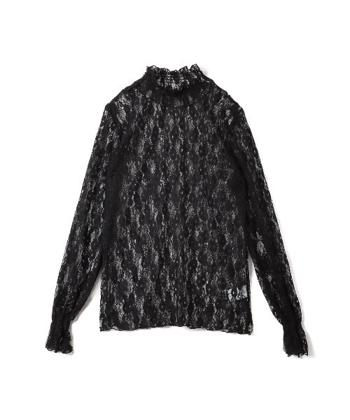Miniministore（ミニミニストア）の「レース ハイネックインナー（シャツ/ブラウス・レディース・ベージュ/ブラック/ホワイト・FREE）」の16枚目の写真