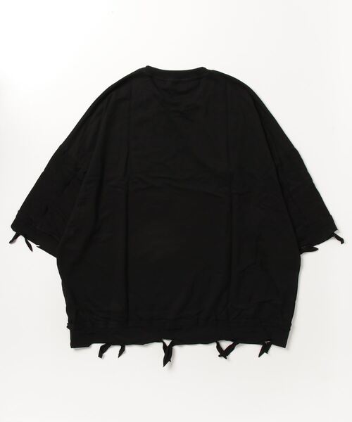 NOVESSEL(ノベセル)の「A'GEM/9 × .kom『NOVESSEL/ノベセル』ネックレス付きダメージ加工Tシャツ(Tシャツ/カットソー・レディース・ホワイト/ブラック・FREE)」の3枚目の写真