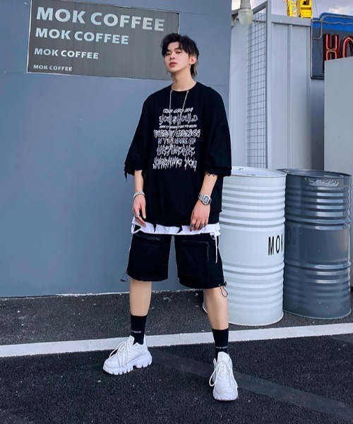 NOVESSEL(ノベセル)の「A'GEM/9 × .kom『NOVESSEL/ノベセル』ネックレス付きダメージ加工Tシャツ(Tシャツ/カットソー・レディース・ホワイト/ブラック・FREE)」の8枚目の写真