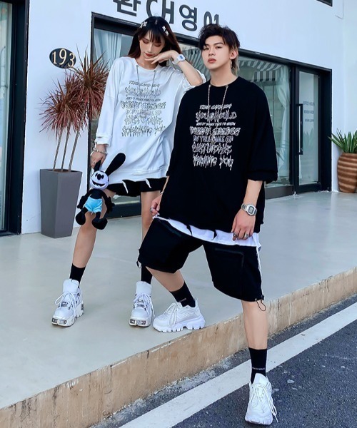 NOVESSEL(ノベセル)の「A'GEM/9 × .kom『NOVESSEL/ノベセル』ネックレス付きダメージ加工Tシャツ(Tシャツ/カットソー・レディース・ホワイト/ブラック・FREE)」の12枚目の写真
