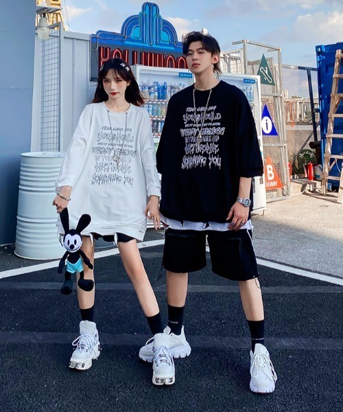 NOVESSEL(ノベセル)の「A'GEM/9 × .kom『NOVESSEL/ノベセル』ネックレス付きダメージ加工Tシャツ(Tシャツ/カットソー・レディース・ホワイト/ブラック・FREE)」の20枚目の写真