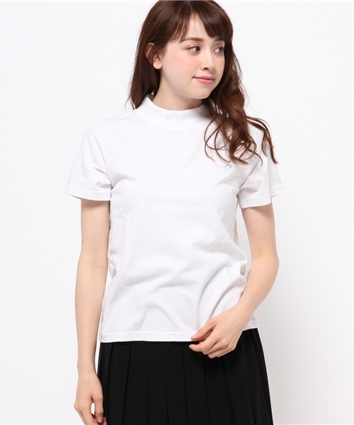 CIAOPANIC（チャオパニック）の「【Ciaopanic】　モックネック羽刺繍（Tシャツ/カットソー・レディース・ホワイト/その他19・FREE）」の2枚目の写真