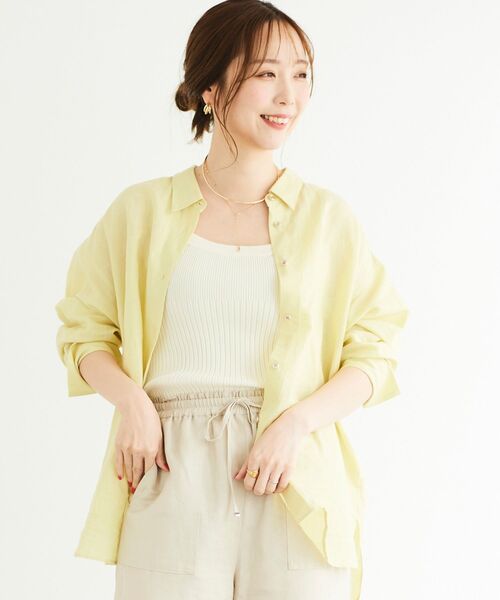 le.coeur blanc(ルクールブラン)の「リブニットキャミソール(キャミソール・レディース・ブラック/オフホワイト/ベージュ・38)」の21枚目の写真