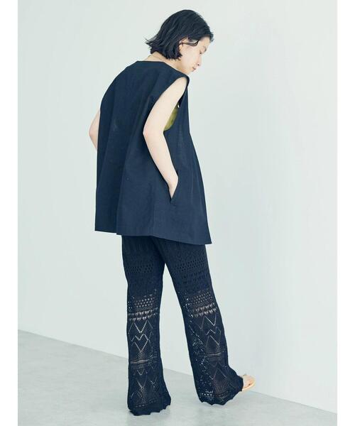 日本製】カシミヤ100% リラックス ニット パンツ レディース