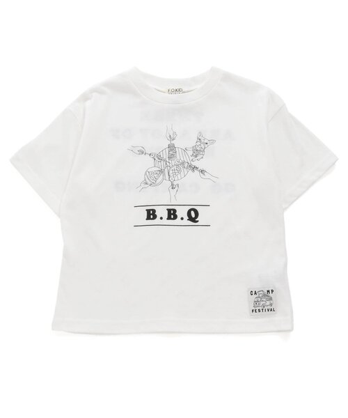 F.O.KIDS(エフオーキッズ)の「CAMP FES 5柄Tシャツ(Tシャツ/カットソー・キッズ・グリーン/ブルー/イエロー/オレンジ/オフホワイト/グレー・80/90/95/100/110/120/130/140)」の2枚目の写真