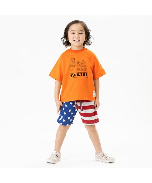 F.O.KIDS(エフオーキッズ)の「CAMP FES 5柄Tシャツ(Tシャツ/カットソー・キッズ・グリーン/ブルー/イエロー/オレンジ/オフホワイト/グレー・80/90/95/100/110/120/130/140)」の9枚目の写真