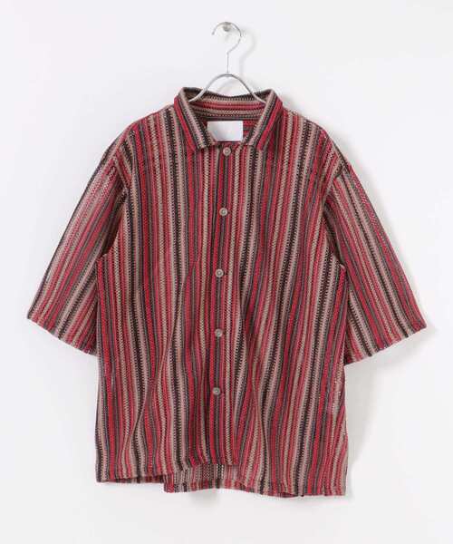 URBAN RESEARCH（アーバンリサーチ）の「URBAN RESEARCH iD　バルファスレースシャツ（シャツ/ブラウス・メンズ・ブラック/グリーン/レッド・MEDIUM/LARGE）」の3枚目の写真