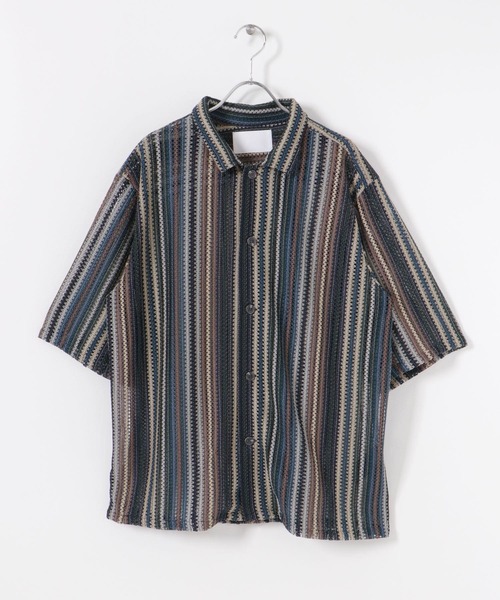 URBAN RESEARCH（アーバンリサーチ）の「URBAN RESEARCH iD　バルファスレースシャツ（シャツ/ブラウス・メンズ・ブラック/グリーン/レッド・MEDIUM/LARGE）」の4枚目の写真