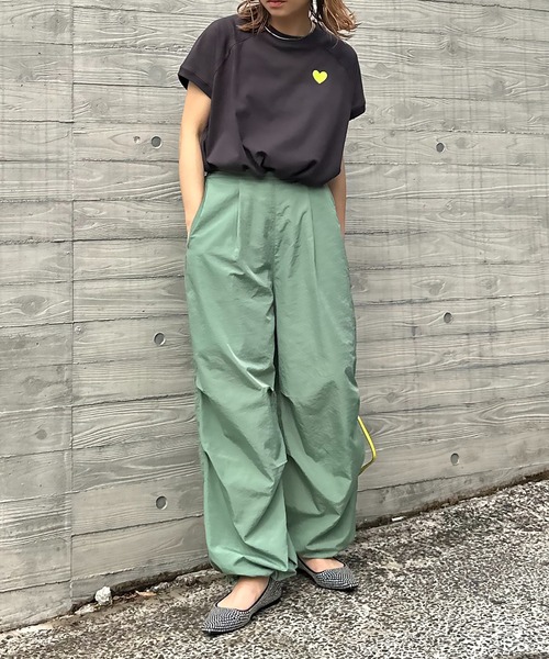 セール】裾ドロストパラシュートパンツ（その他パンツ）｜mi via