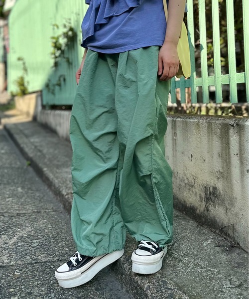 セール】裾ドロストパラシュートパンツ（その他パンツ）｜mi via loca