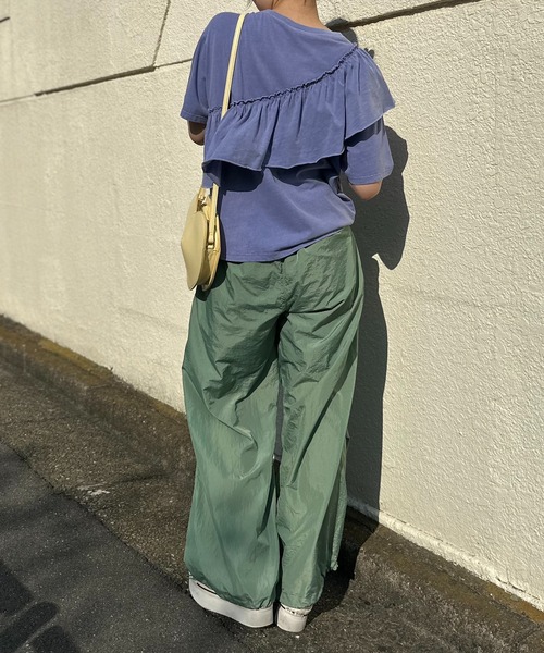 セール】裾ドロストパラシュートパンツ（その他パンツ）｜mi via