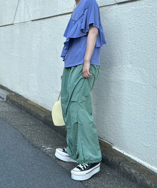 クロエストラのパンツ HARVESTY ハーベスティ コットン サーカス キュロット パンツ