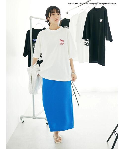 Coca Cola（コカコーラ）の「Coca-Cola「R」スマイルTEE（Tシャツ/カットソー・レディース・ブラック/ホワイト・M/L/XL）」の14枚目の写真