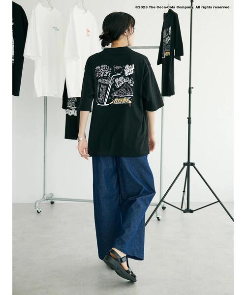 Coca Cola（コカコーラ）の「Coca-Cola「R」スマイルTEE（Tシャツ/カットソー・レディース・ブラック/ホワイト・M/L/XL）」の10枚目の写真