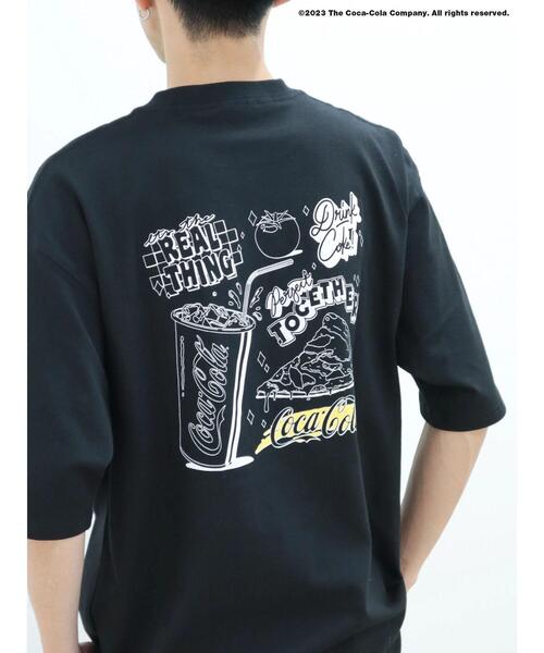 Coca Cola（コカコーラ）の「Coca-Cola「R」スマイルTEE（Tシャツ/カットソー・レディース・ブラック/ホワイト・M/L/XL）」の11枚目の写真