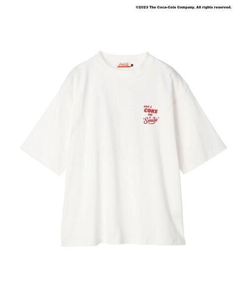 Coca Cola（コカコーラ）の「Coca-Cola「R」スマイルTEE（Tシャツ/カットソー・レディース・ブラック/ホワイト・M/L/XL）」の12枚目の写真
