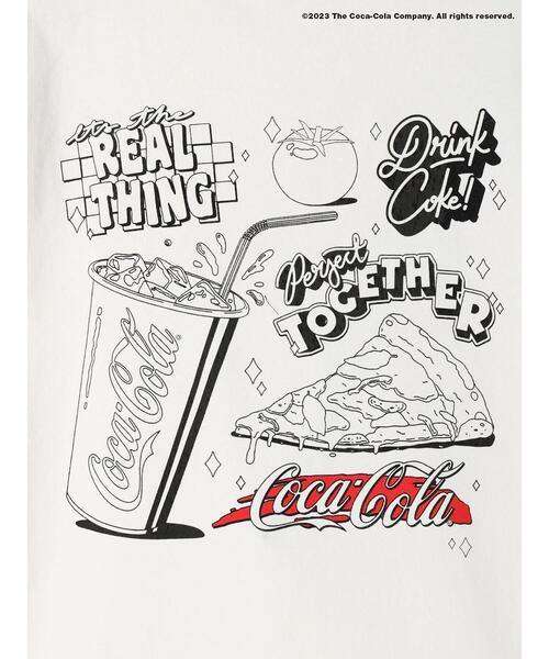 Coca Cola（コカコーラ）の「Coca-Cola「R」スマイルTEE（Tシャツ/カットソー・レディース・ブラック/ホワイト・M/L/XL）」の8枚目の写真