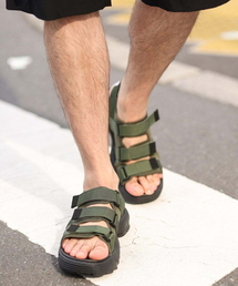 a.v.v | GRANDCOLONY/グランドコロニー　リサイクルナイロン３ベルトサンダル(サンダル)