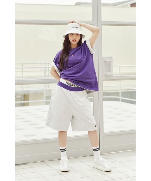 tommy jeans(トミー ジーンズ)の「リバーシブル バッジショーツ(スウェットパンツ・メンズ・ネイビー/グレー・SMALL/LARGE/X-SMALL/MEDIUM)」の16枚目の写真
