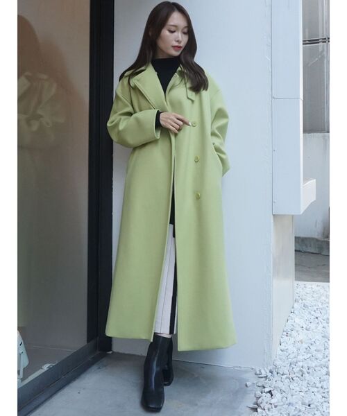 MERCURYDUO(マーキュリーデュオ)の「配色チェンジリブロングスリーブニットワンピース(ワンピース・レディース・ブラック・SMALL/MEDIUM)」の6枚目の写真